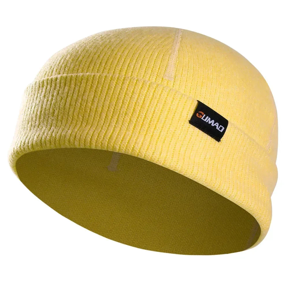 Warmer Beanie Hat Solid Color Soft Thermal Knitted Hat Bonnet Cap Autumn Winter Headwear for Cold Weather Running Skiing Walking - Colouronova