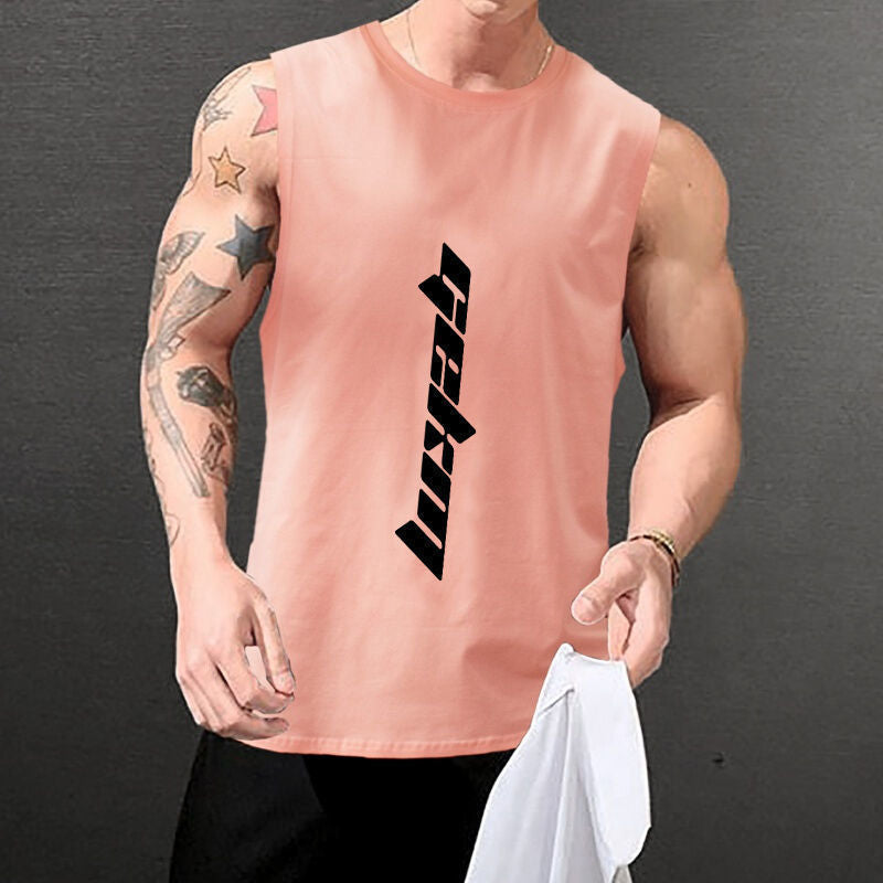 Running training waistcoat loose sports T-shirt quick-drying top Colouronova