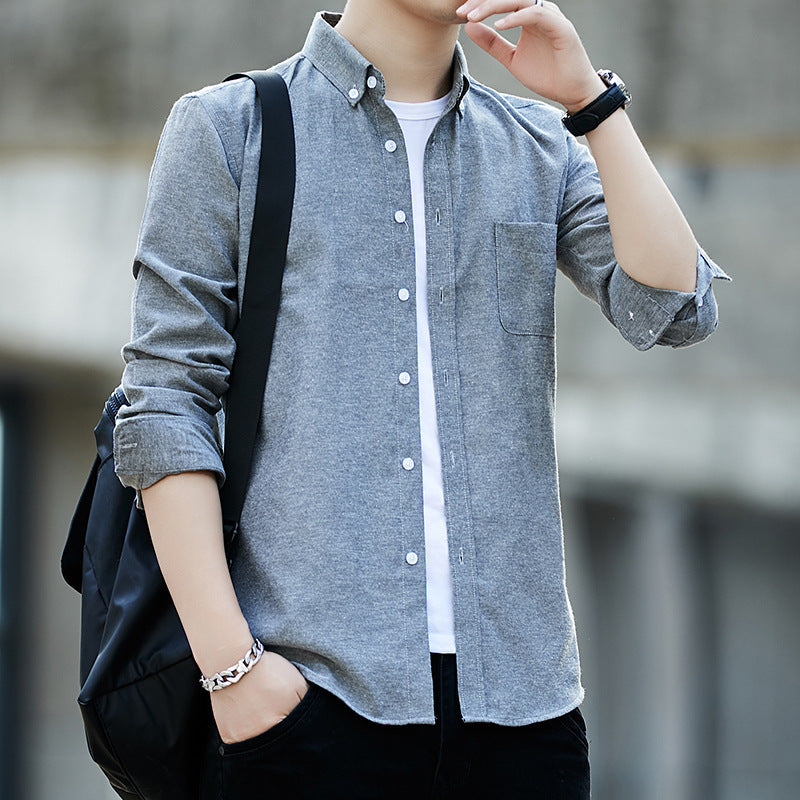 Long-sleeved dress shirt formal attire Colouronova