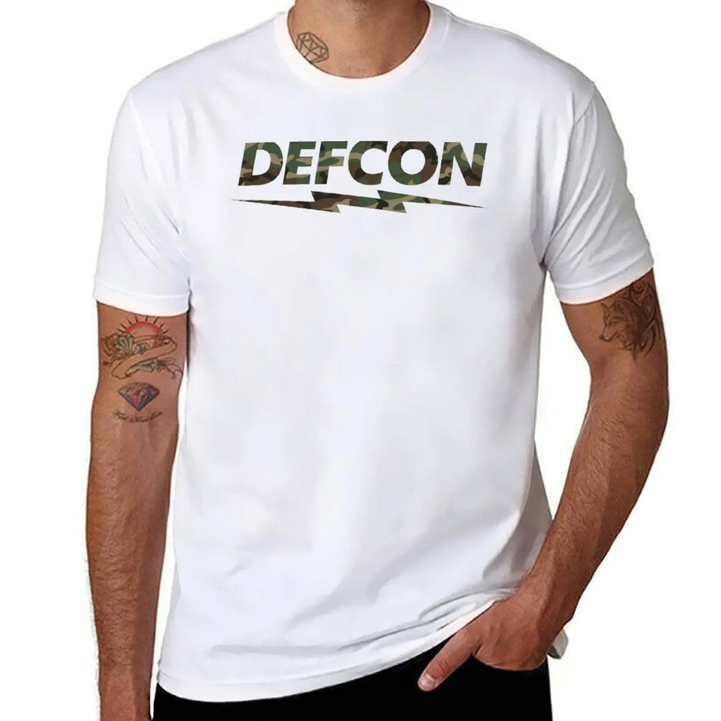 DEFCON -Woodland T-Shirt essential t shirt black cotton t-shirt plain for man package T-Shirt - Colouronova
