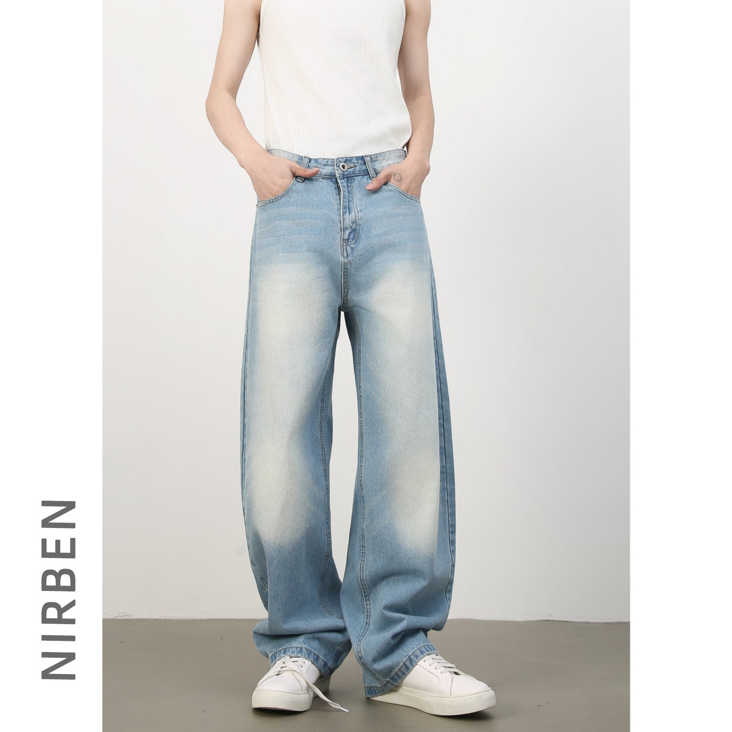 Mens Denim Trousers Colouronova