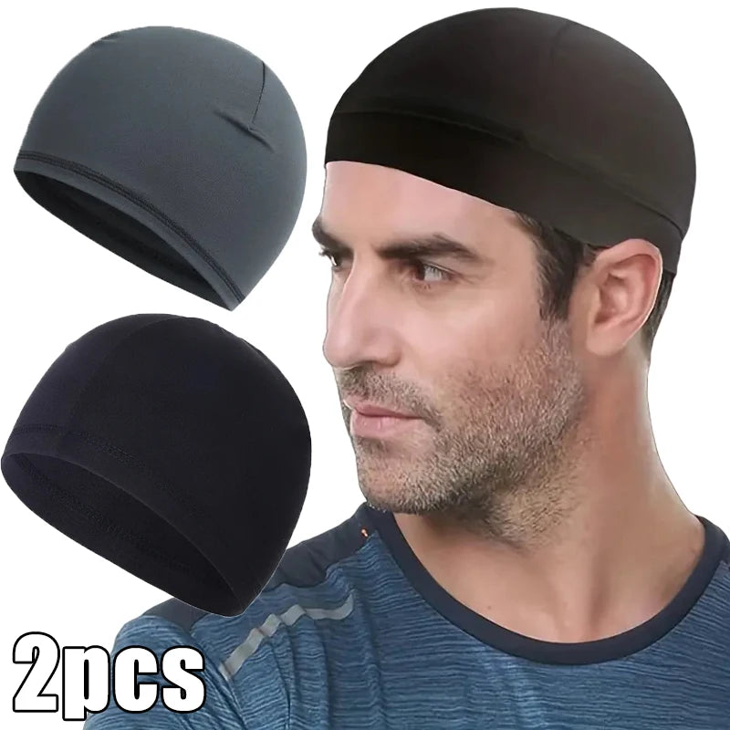 1/3pcs Motorcycle Helmet Inner Cap Hat Quick Dry Breathable Hat Racing Cap Under Helmet Beanie Cap Motocross Motor Helmet Hat - Colouronova