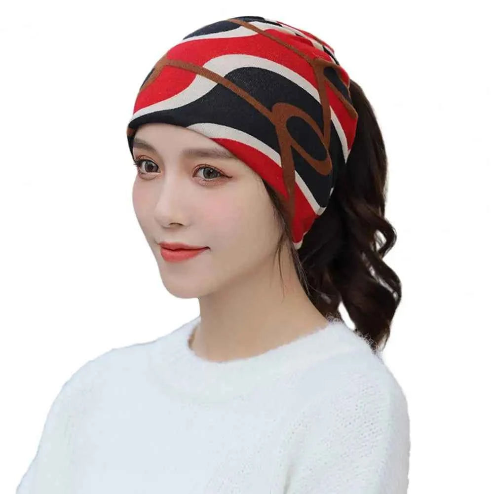Scarf Neck Collar Multi-functional Scarf Breathable High Elastic Thickened Winter Warm Face Guard Headwear Cycling Scarf Hat