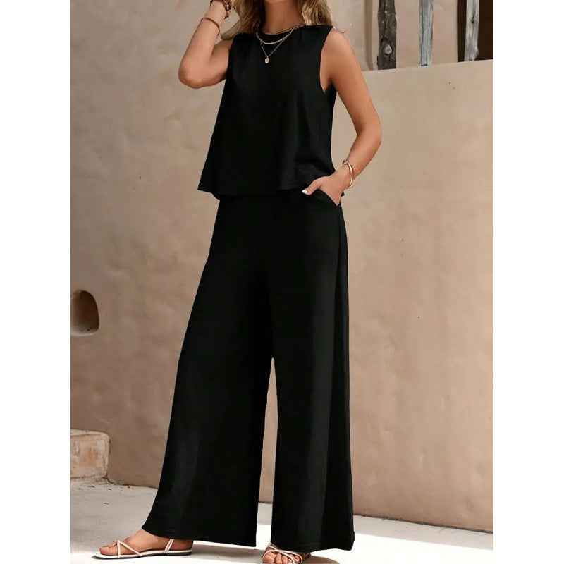 Womens Two Piece Vest and Pants Set
