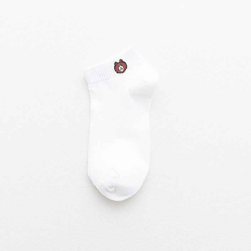 Boat socks bear ankle socks