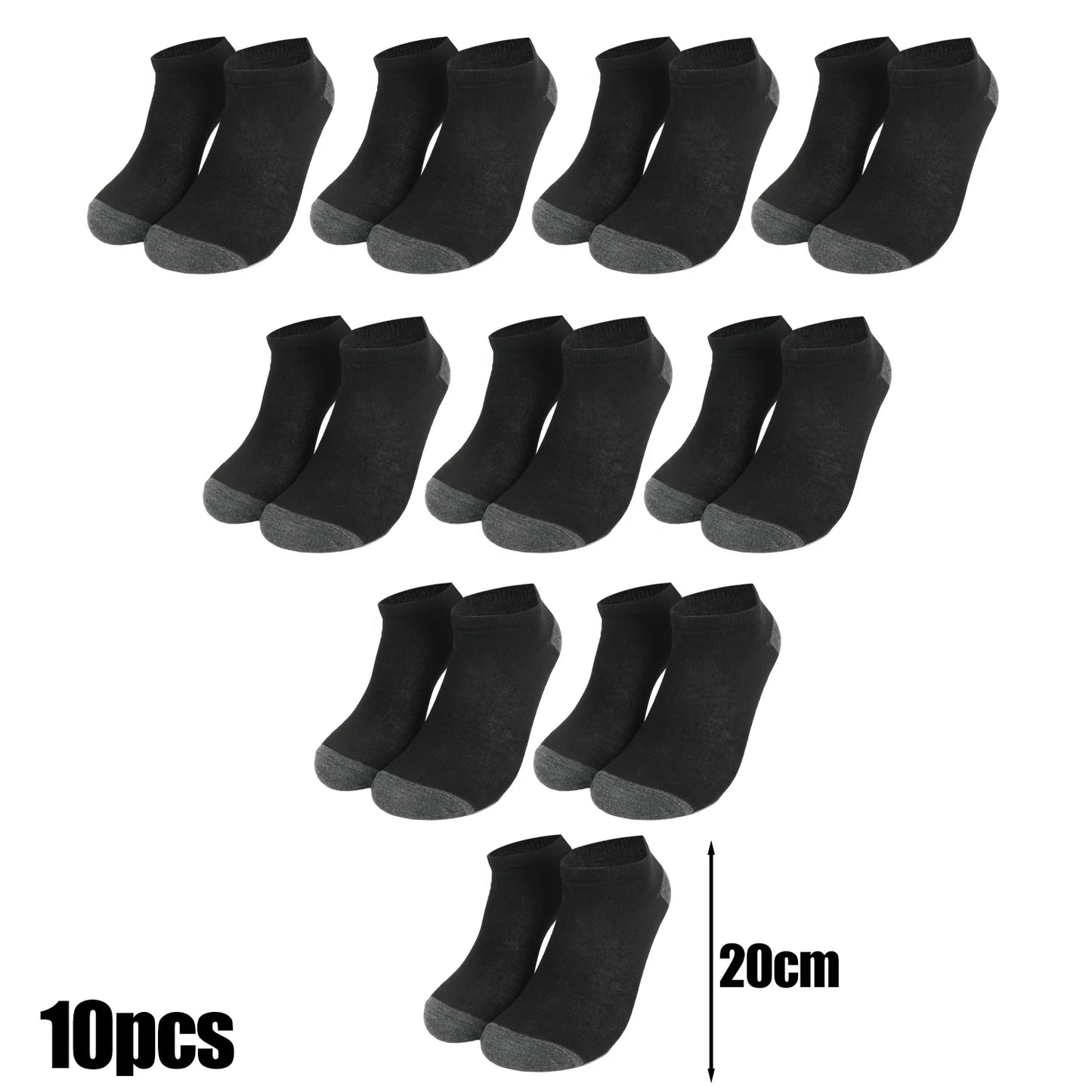 1-10Pairs Breathable Mens Socks Summer Comfort Socks Lightweight Soft Fashion Color Block Low Cut Daily Wear Ankle Fashion Socks - Colouronova