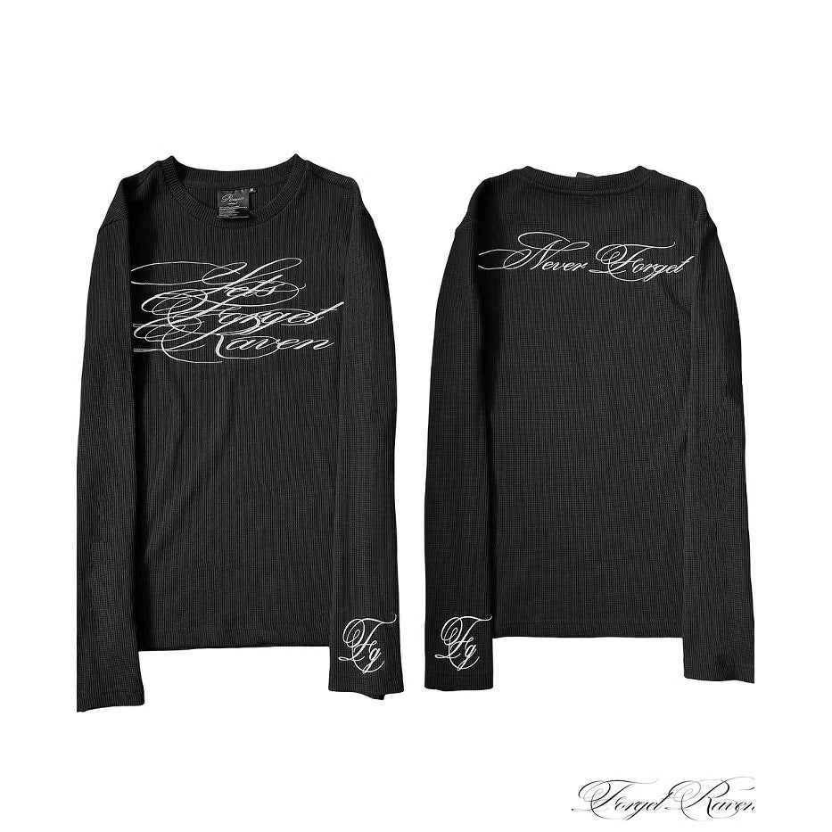 American Long-sleeved T-shirt Diablo Vintage Print Colouronova
