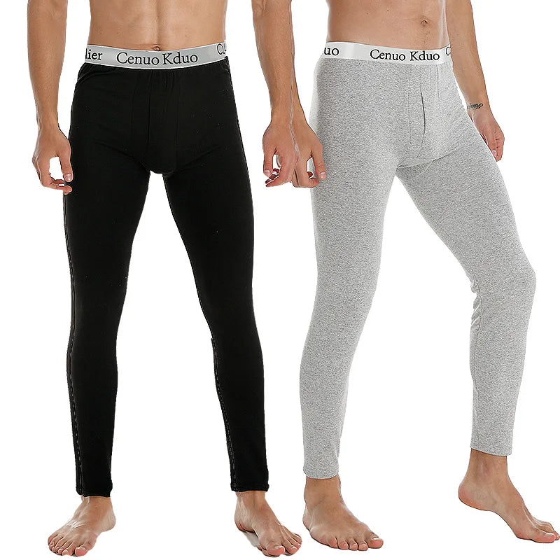 2024 New Men's Thermal Underwear Pants Winter Thick Fleece Lined Long Johns Warm Leggings Base Layer Bottoms - Colouronova