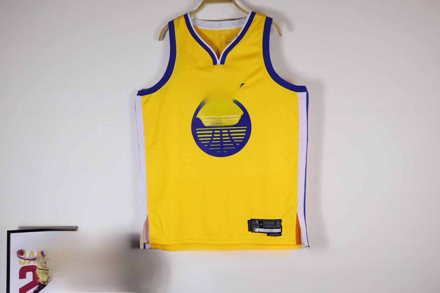 Retro Basketball Jersey Warriors Edition Colouronova