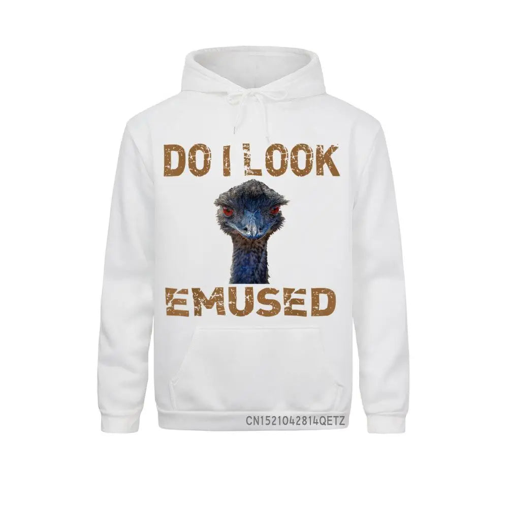 Group Emu Bird Funny Emu Animal Emused Flightless Bird Pun Sweatshirts Cozy Autumn Hoodies Long Sleeve For Boys Sweatshirts - Colouronova