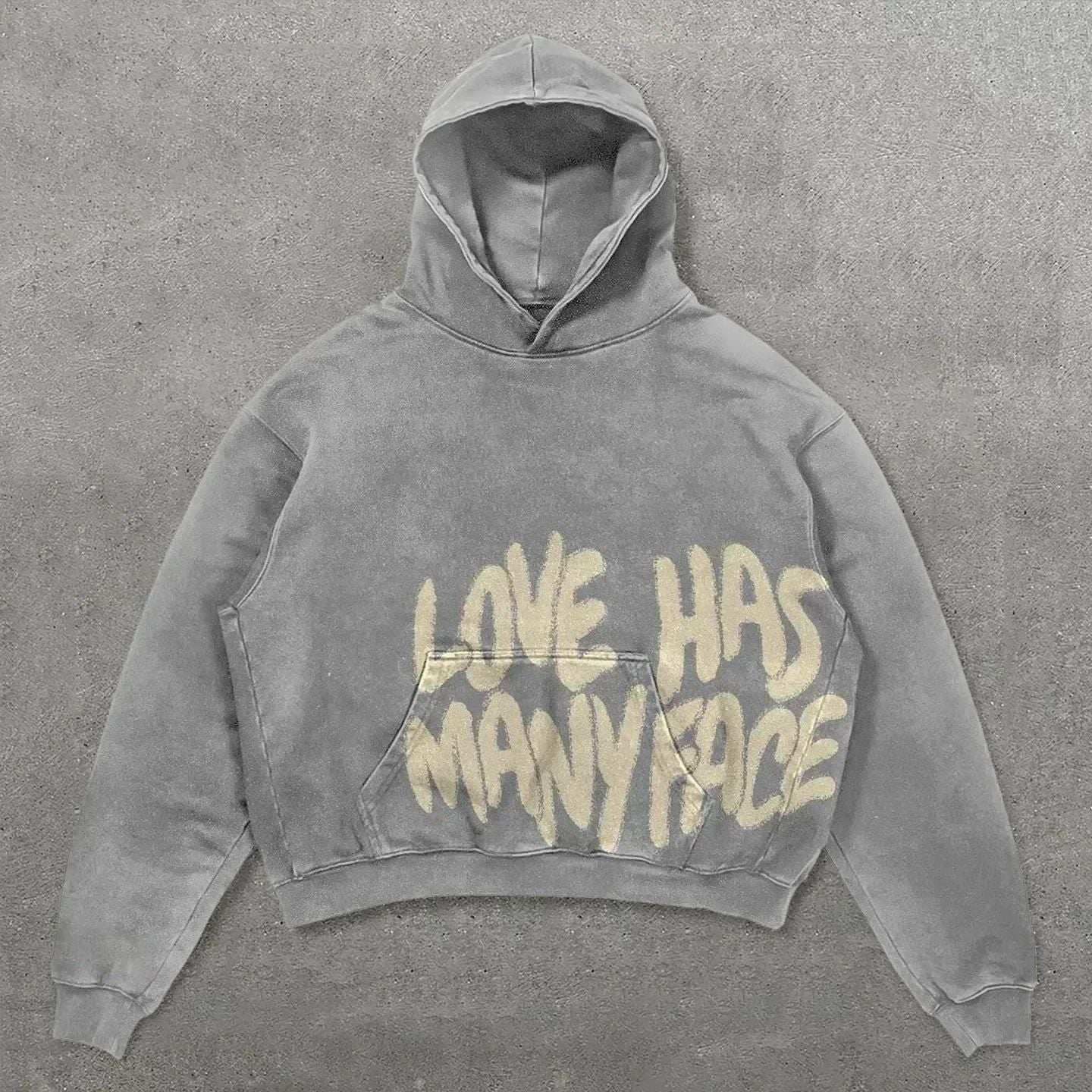 Anime Print Hooded Sweatshirt Colouronova