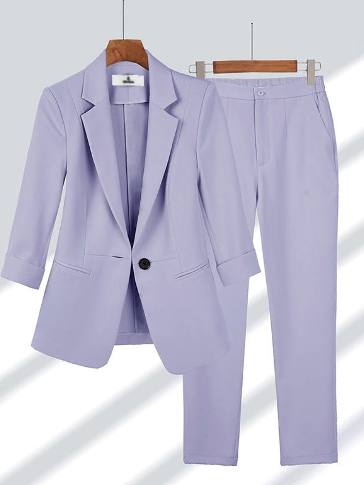 Women's Slim-Fit Professional Suit Set Colouronova