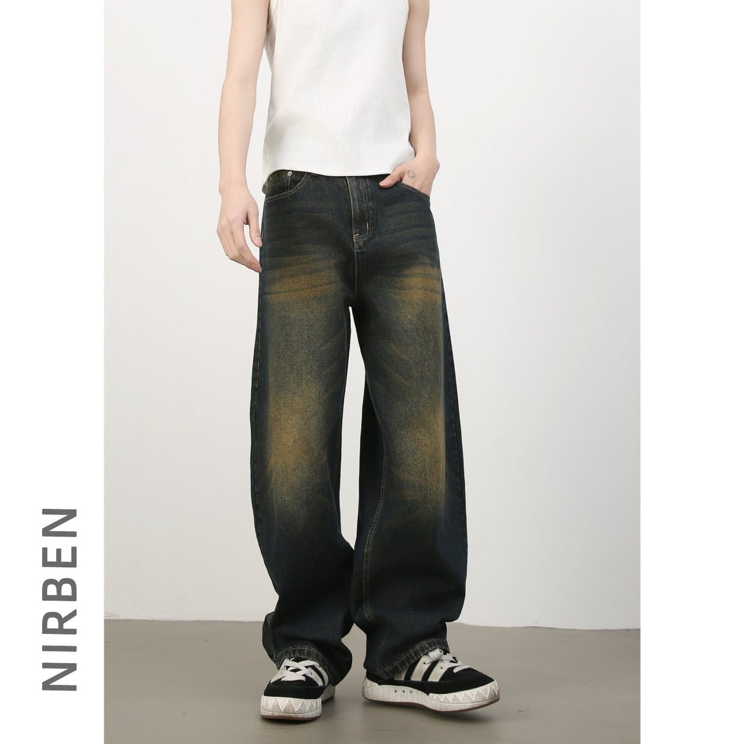 Mens Denim Trousers Colouronova