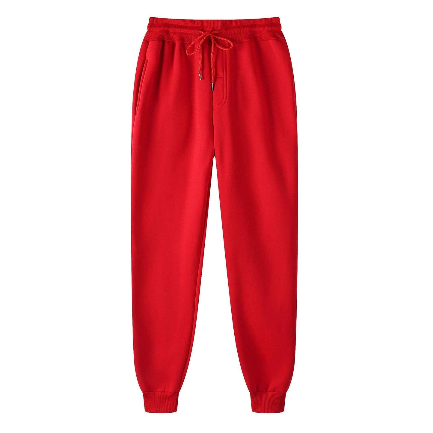 Fleece Lined Sweatpants with Elastic Waist