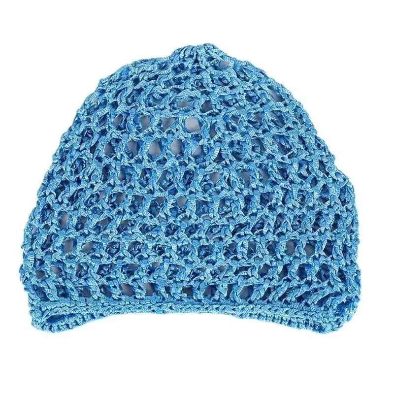 R1WE Hollowout Crochet Brimless Hat Simple Skull Cap Breathable Knitted Hat for Autumn Winter Fashion Hair Net Sleep Headwear