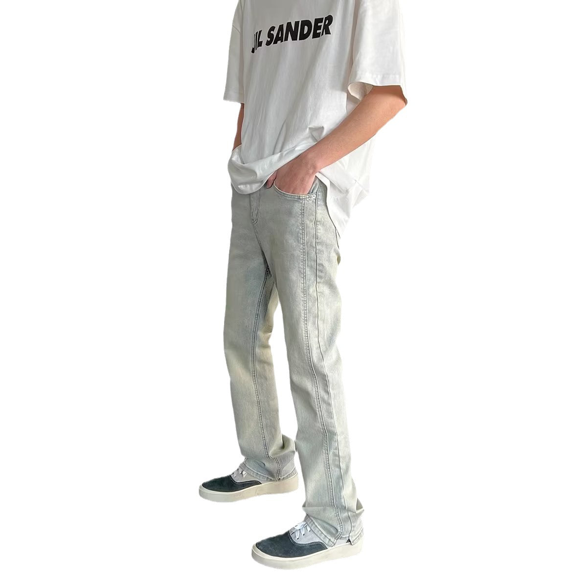 Mens Denim Trousers Colouronova