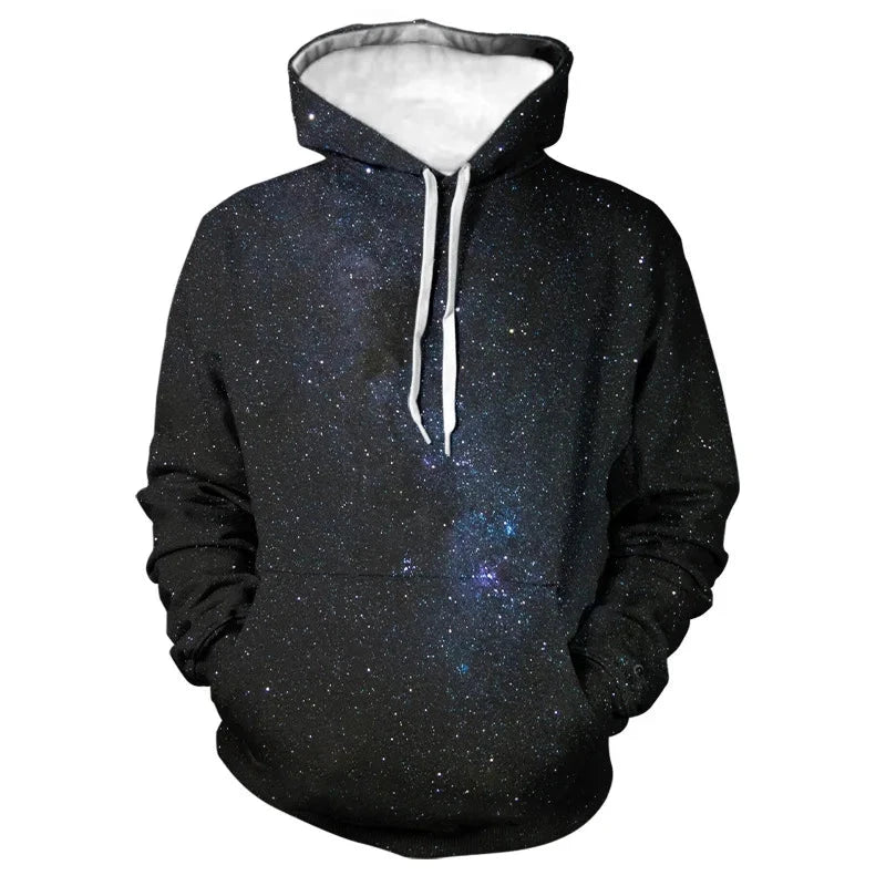 2024 Four Seasons Spring/Summer Autumn/Winter New Men's 3D Printing Starry Sky Nebula Men's Hat 3D Digital Printing Colouronova