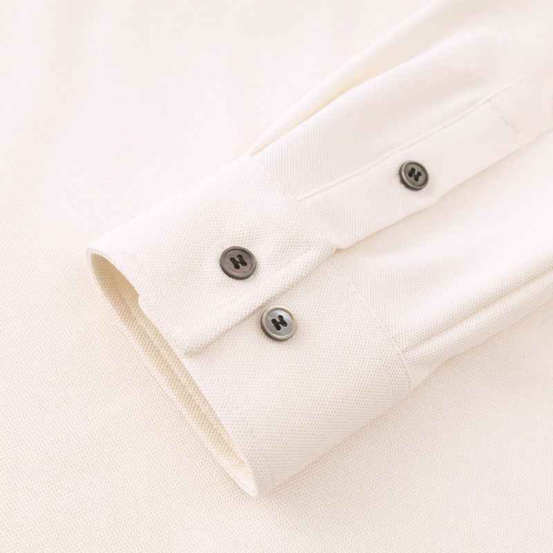 Customizable Long Sleeve Polo Shirt for Men