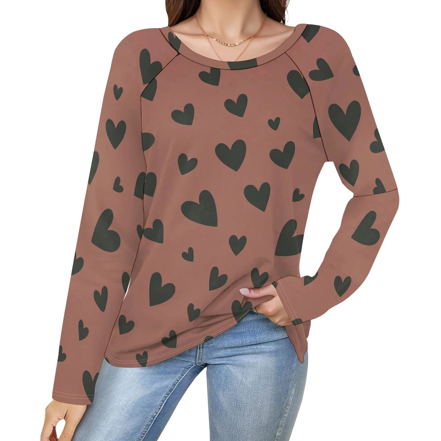 Women's Puff Long Sleeve Tunic Tops Pleated Crew Neck Blouses Dressy Casual Loose Fit Winter and Spring Shirts Colouronova