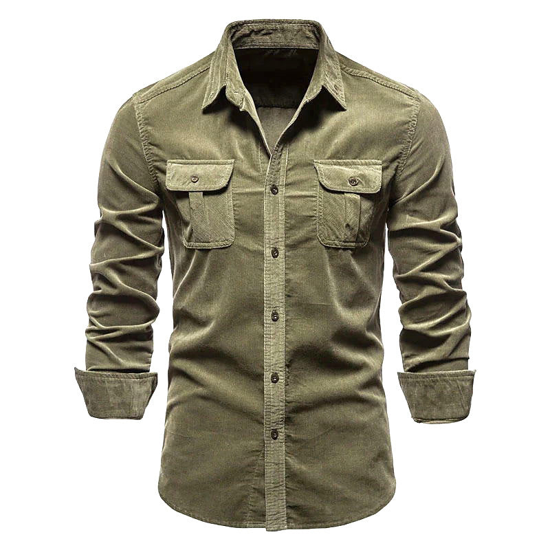 Men's Corduroy Casual Shirt Colouronova