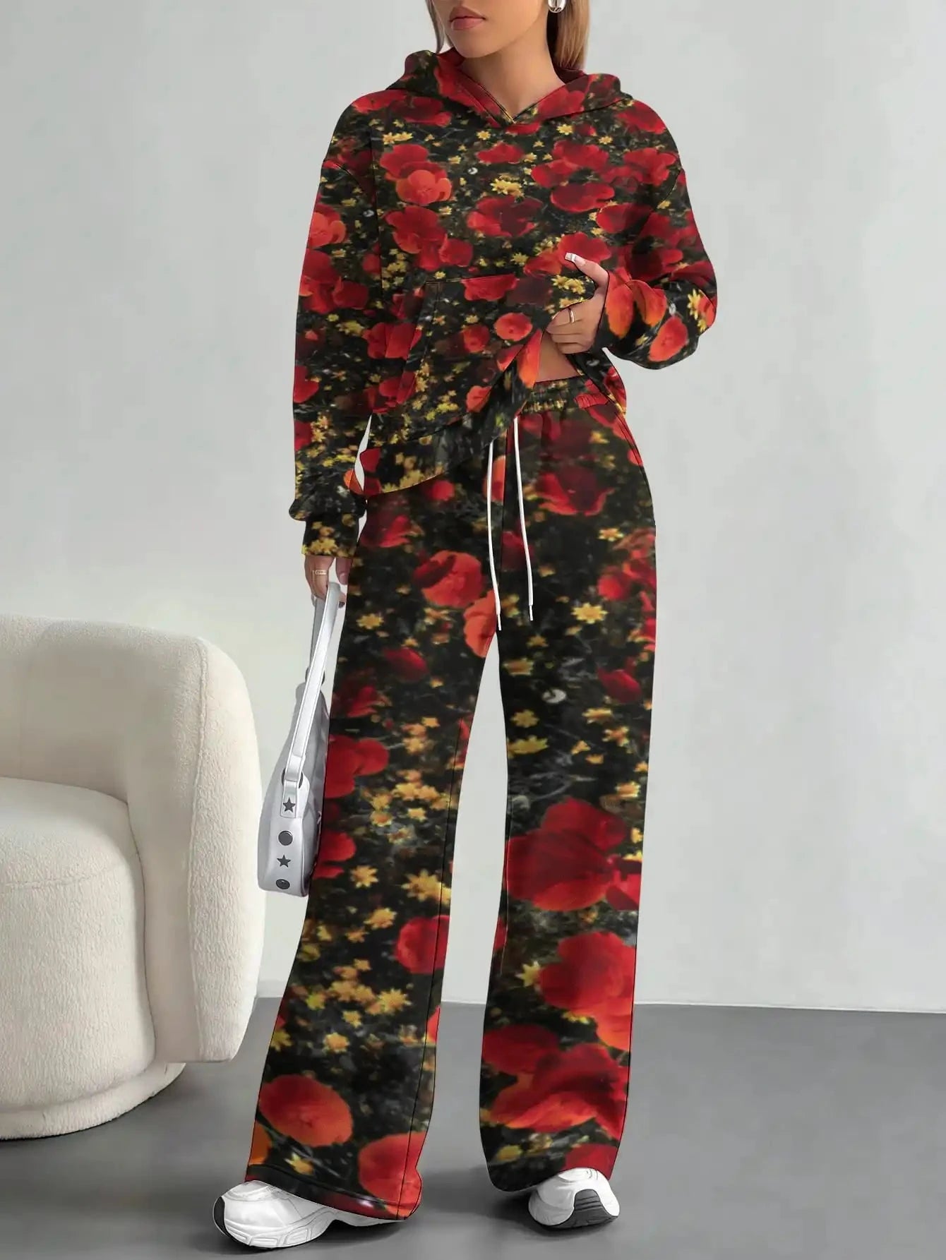 Retro ethnic style foreign trade 2025 floral pattern new hot style autumn and winter new fashion casual European and American Colouronova