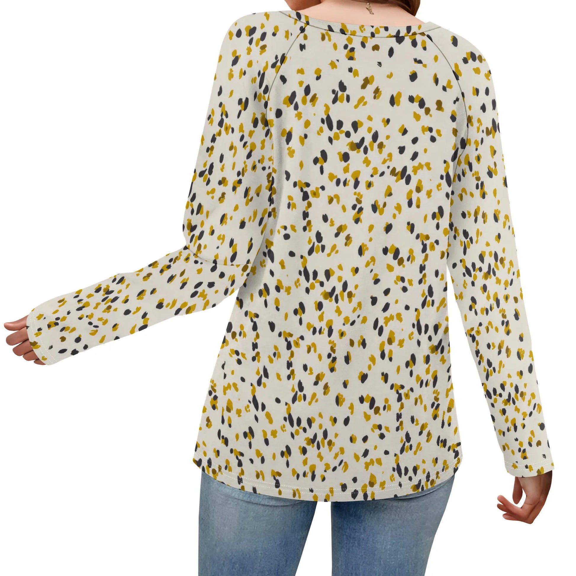 Women's Puff Long Sleeve Tunic Tops Pleated Crew Neck Blouses Dressy Casual Loose Fit Winter and Spring Shirts - Colouronova