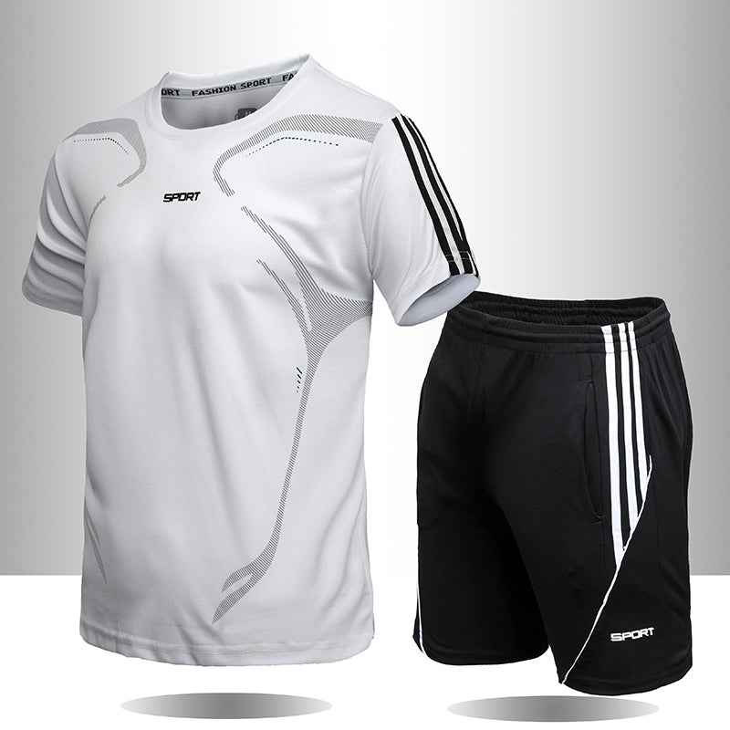 Men's Summer Sport Gym Fitness Suit Set