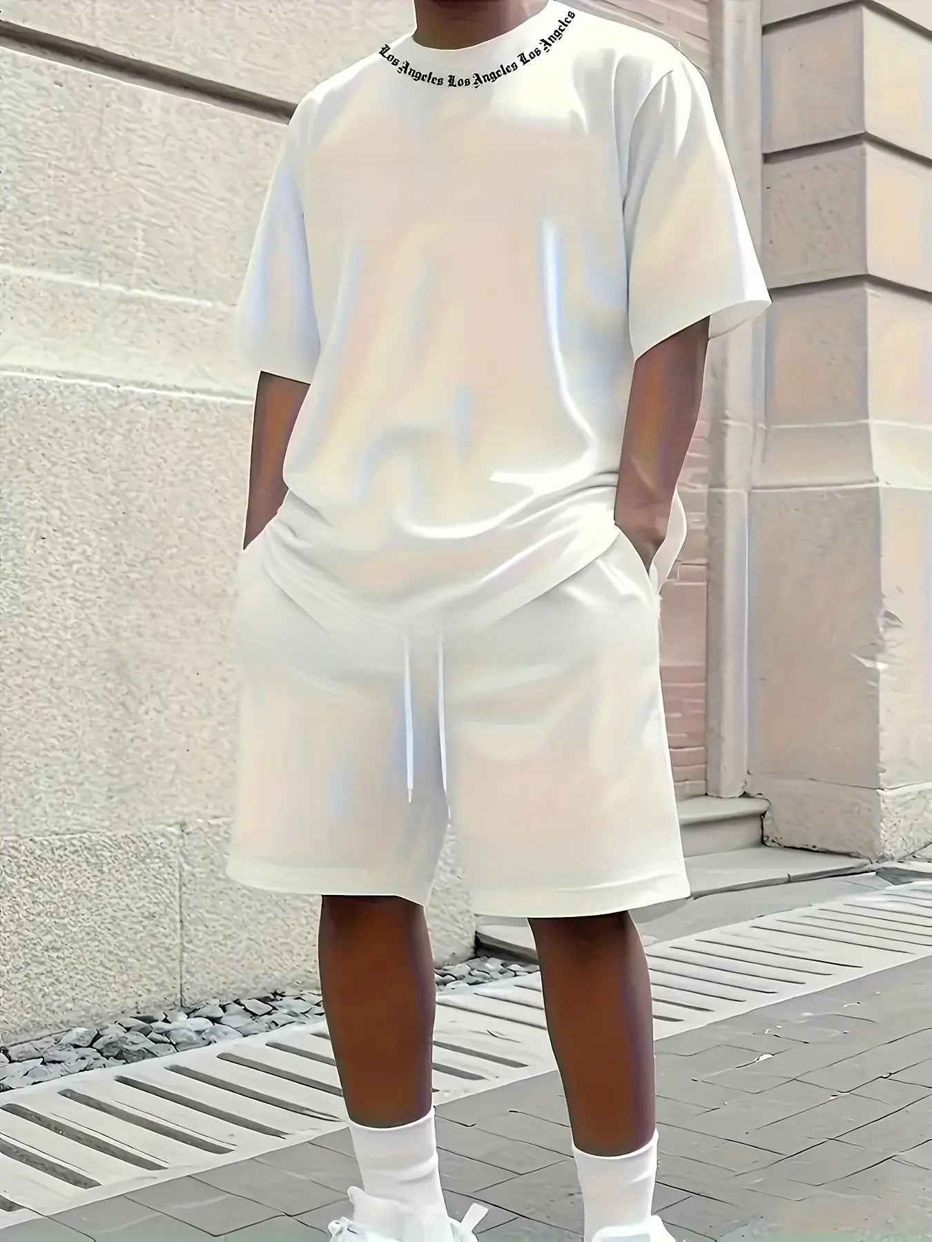 Men's Short Sleeve and Shorts Casual Set