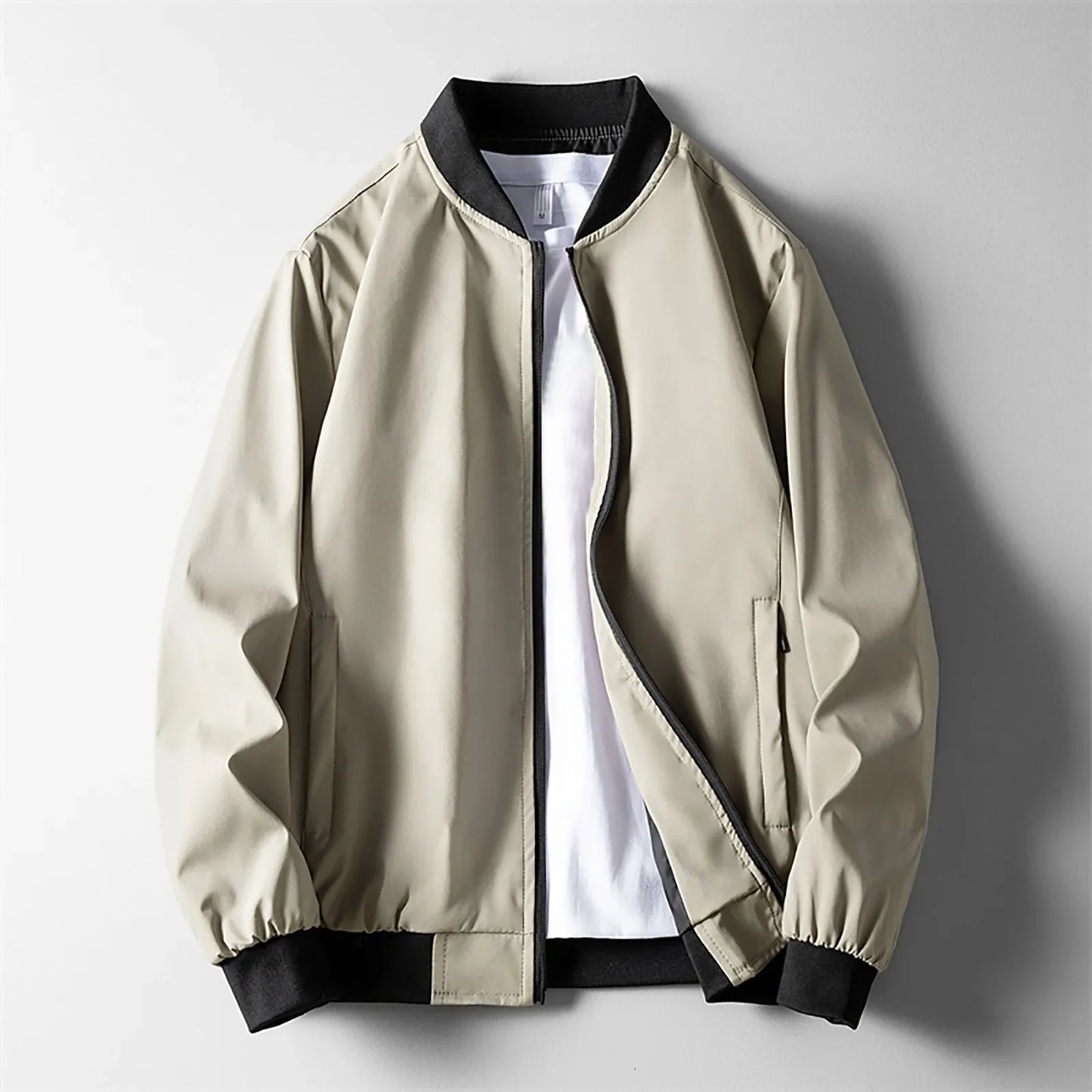 Classic Color Block Pocket Baseball Men Jackets Fashion Outwear Casual Windbreaker Male Clothes Zip Up Winter Jacket Men - Colouronova