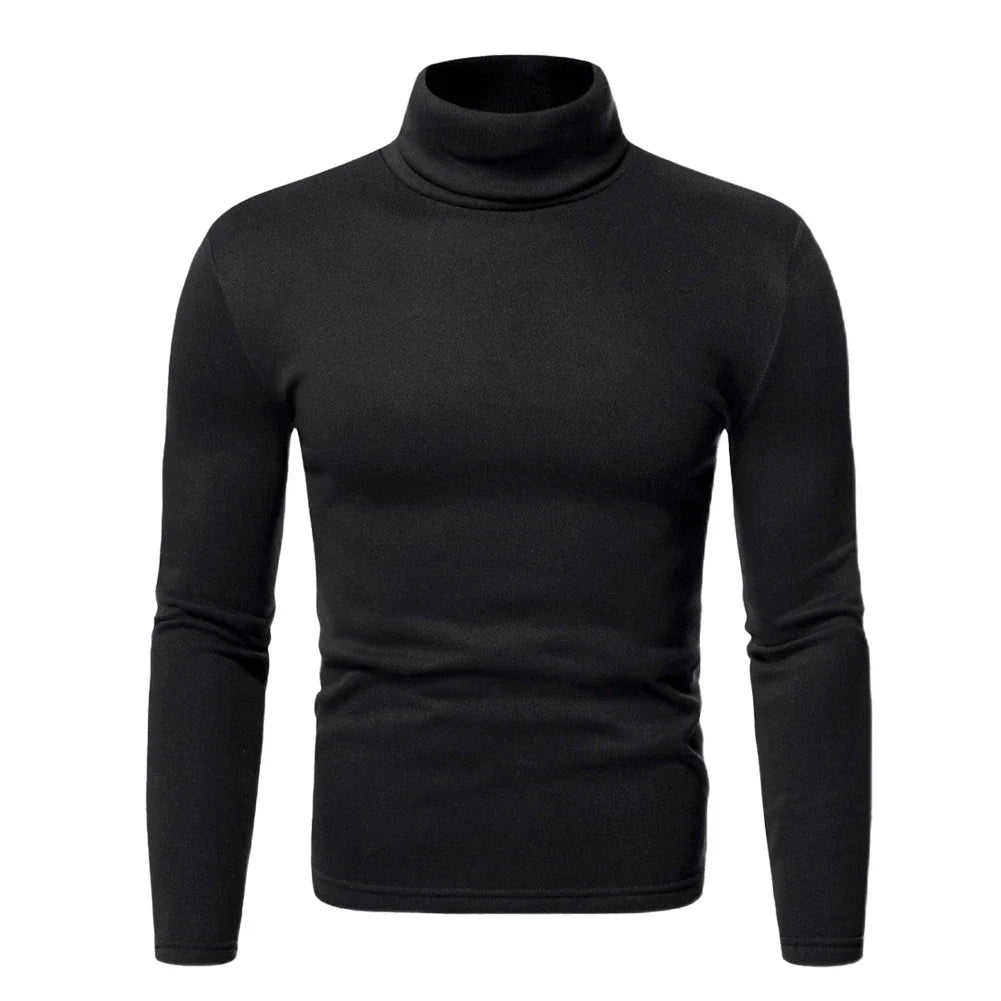 Man Thermal Turtleneck Casual Sleepwear Shirt S-2XL Sleeve Long Slim Coat 6 Colors Basic Sweater Bottom Winter Warm - Colouronova