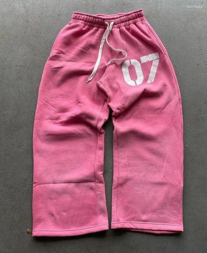 Letter Print Elastic Waist Sweatpants Colouronova