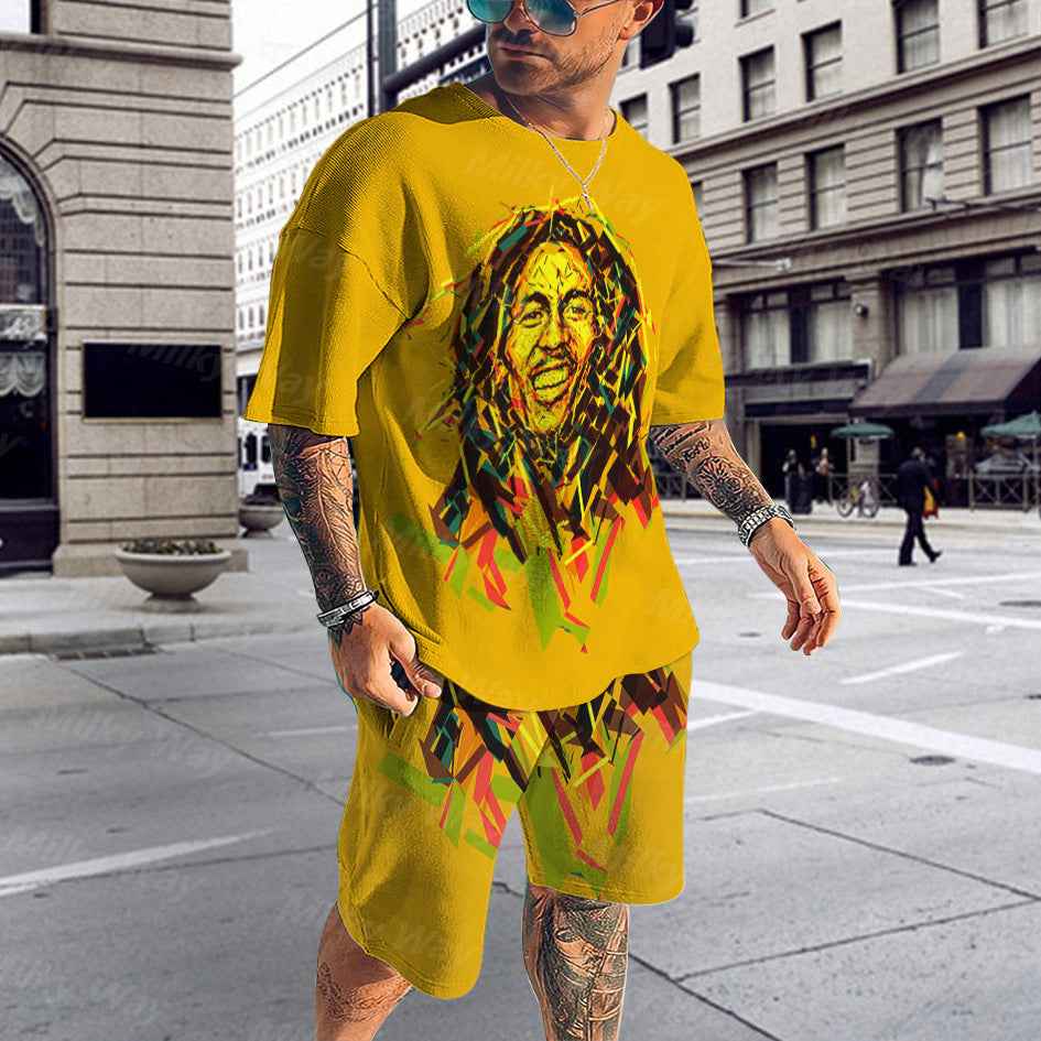 Men's 3D Digital Printing Casual Set
