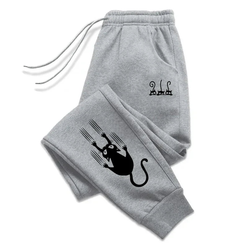 Trousers Versatile Mens Sweatpants Cute Cat Print Pants Gym Sports Casual Tracksuit Trousers Seaside Jogging Man Pants Hot Sales - Colouronova