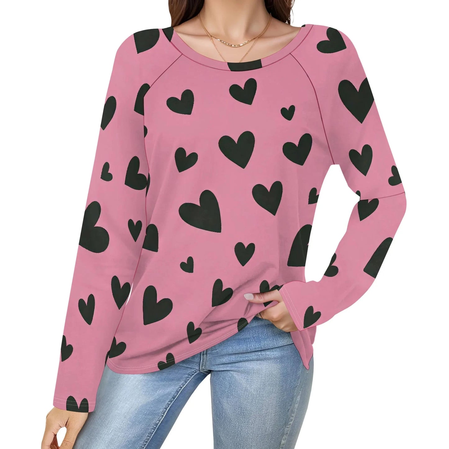 Women's Puff Long Sleeve Tunic Tops Pleated Crew Neck Blouses Dressy Casual Loose Fit Winter and Spring Shirts Colouronova