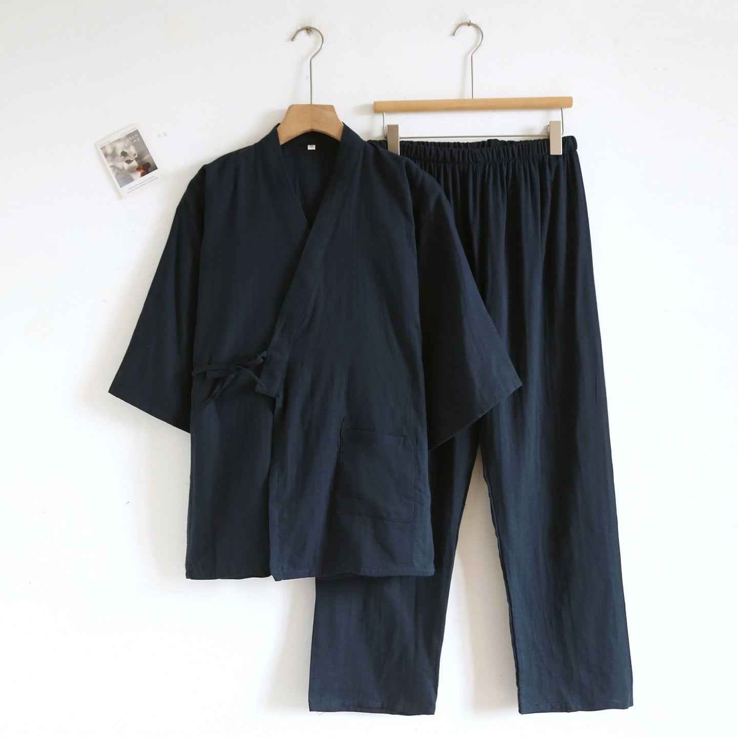 gauze tie-up loungewear set