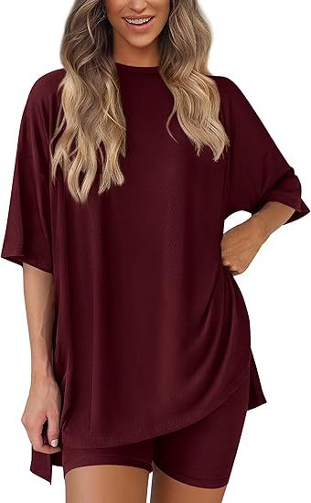 Women's Casual Short Sleeve Shorts Set Colouronova