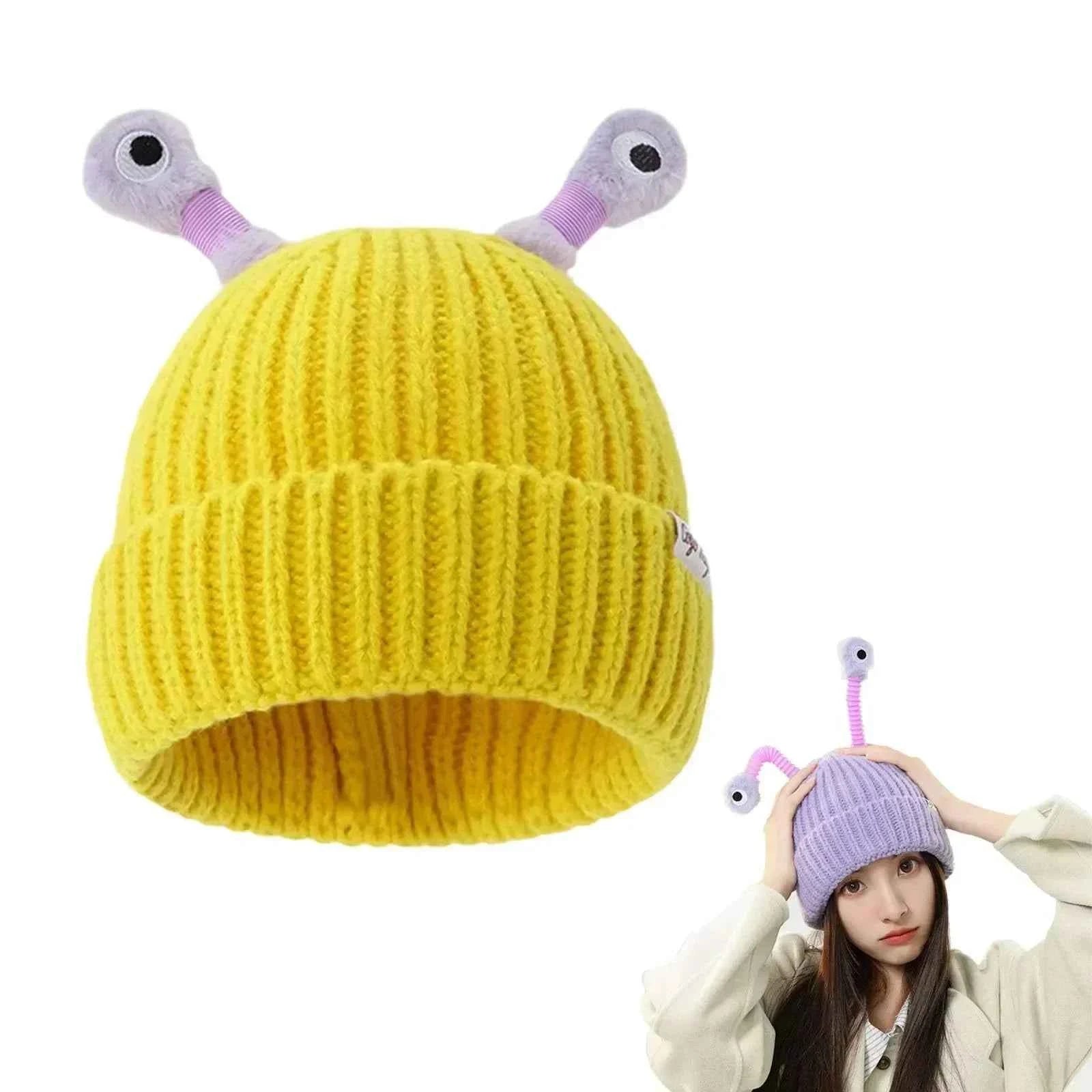 Parent Child Cute Glowing Little Knit Hat Funny Cold Weather Warm Weather Gear for Men Winter Hats for Women with Ear Christmas