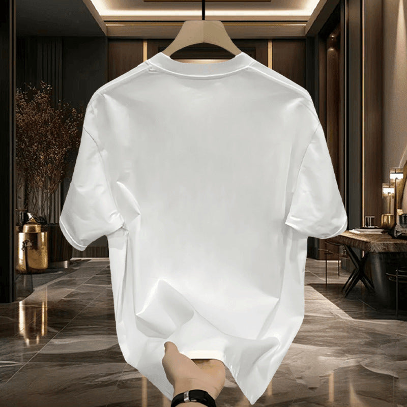 Men's Cotton T-Shirt Summer Short Sleeve Casual Top Colouronova