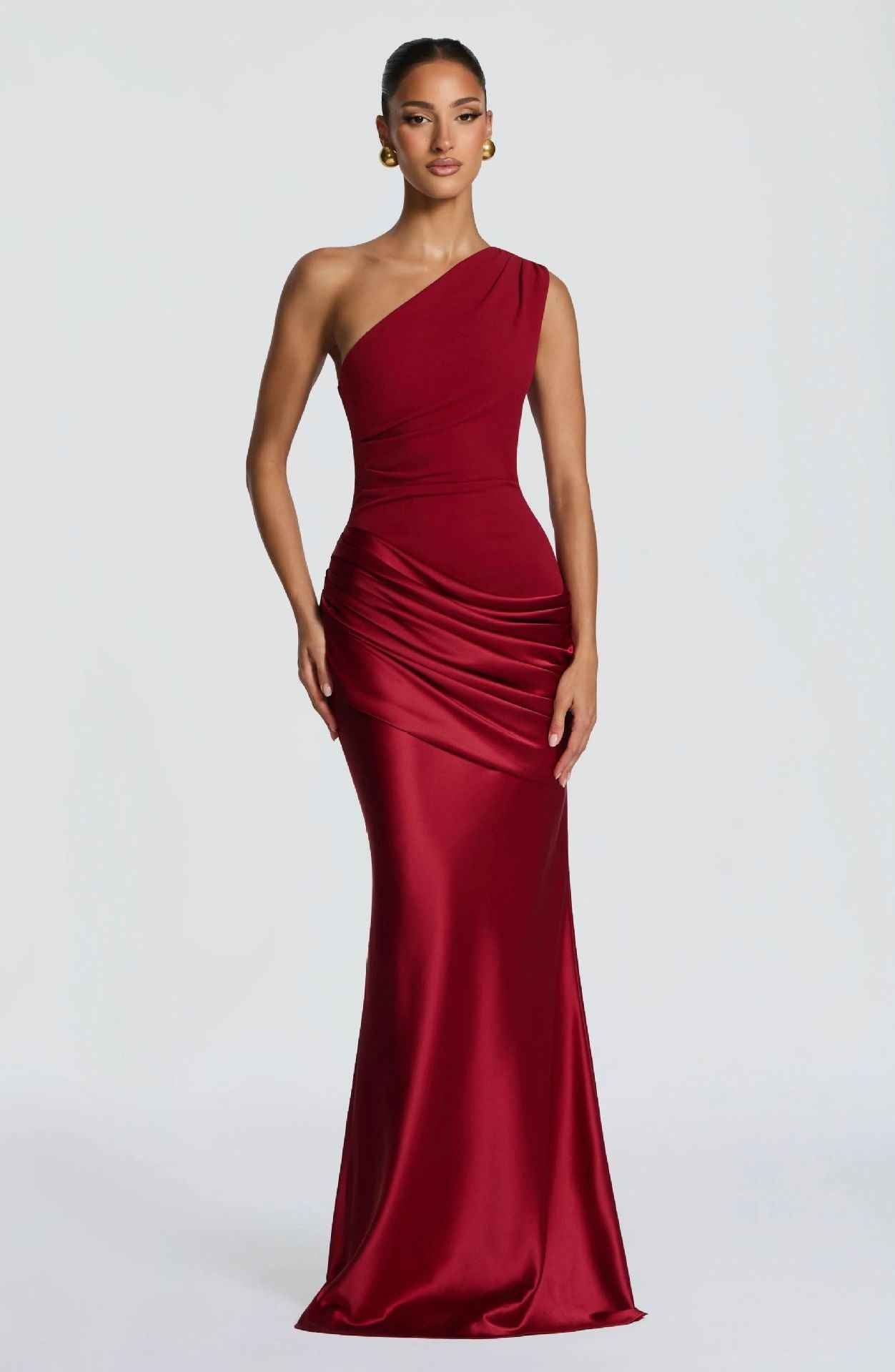 Retro Drapey Slim Fit Dress