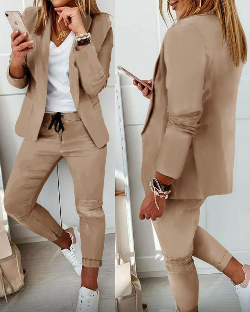 Casual Women Suit Fashion Set Colouronova
