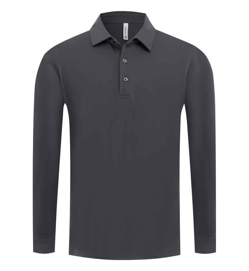 Customizable Long Sleeve Polo Shirt for Men