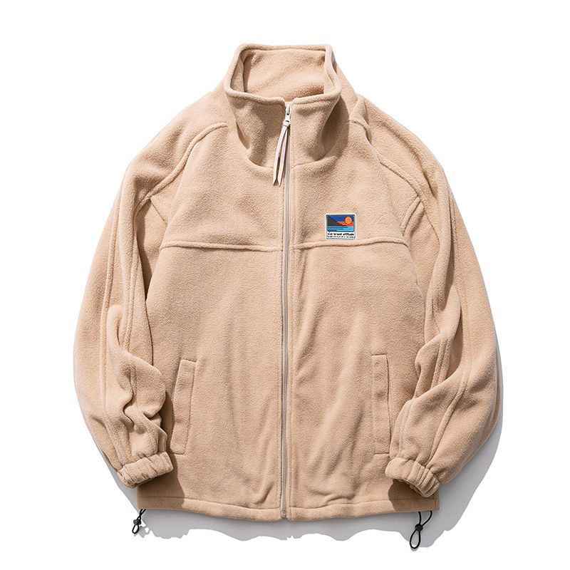 Men's Fleece Stand Collar Casual Jacket