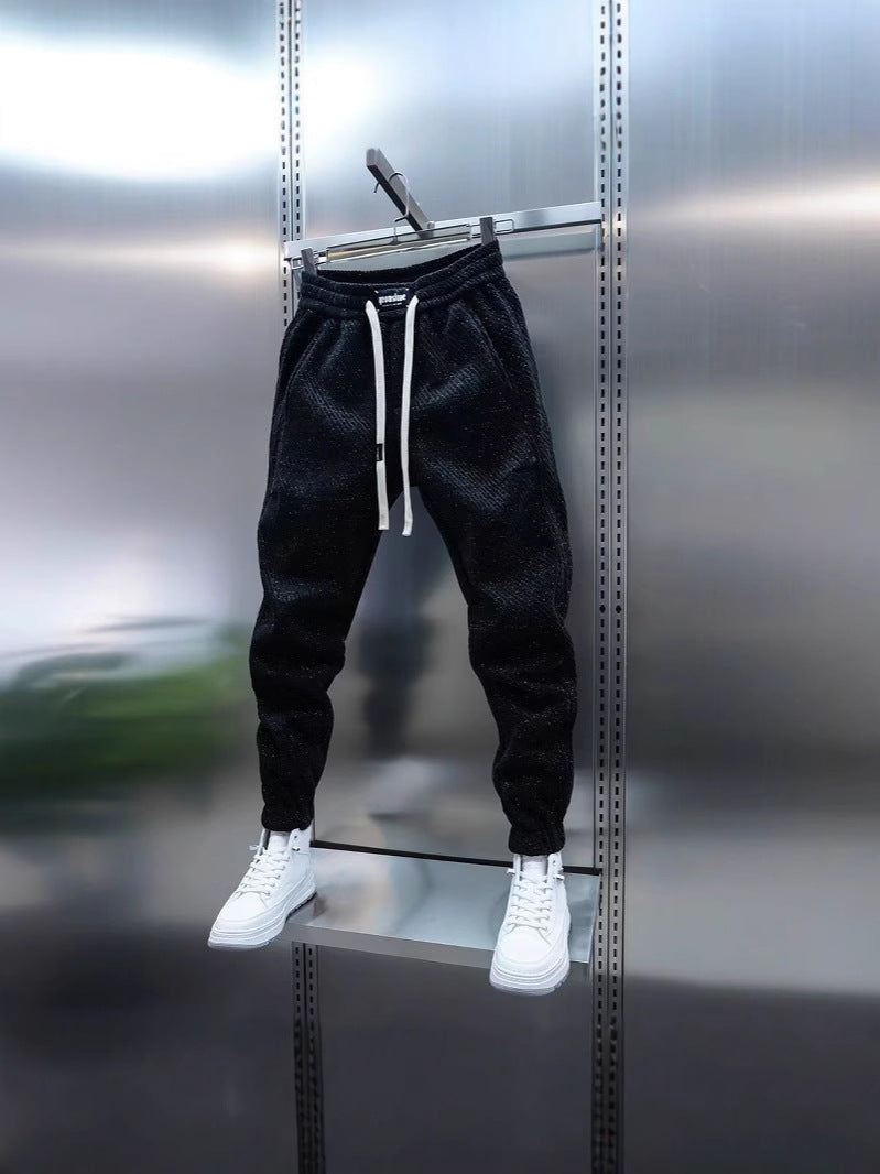 Chanel Style Striped Sweatpants Men Loose Casual Trousers Colouronova