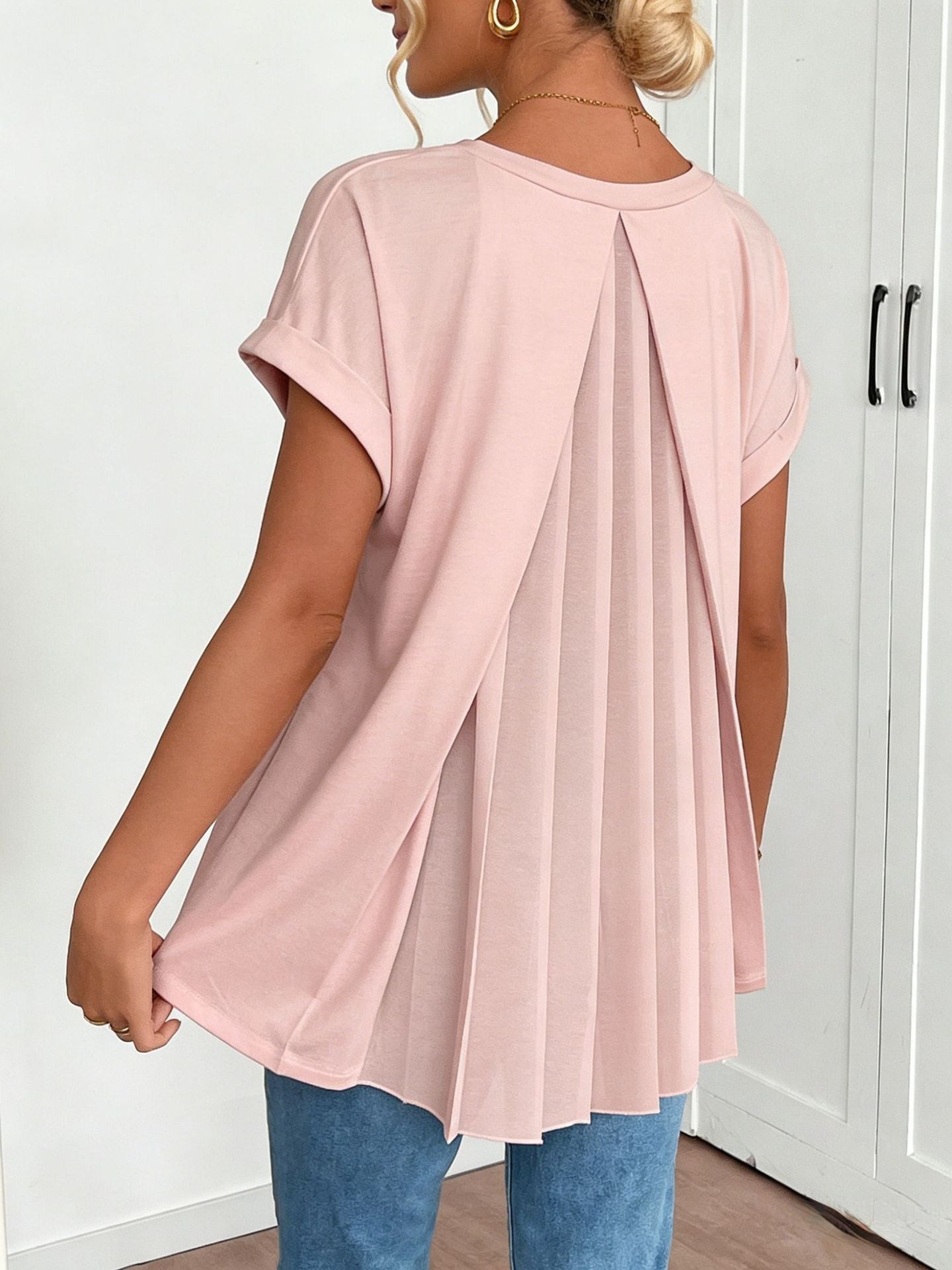 Women's V-Neck Knitted Top Colouronova