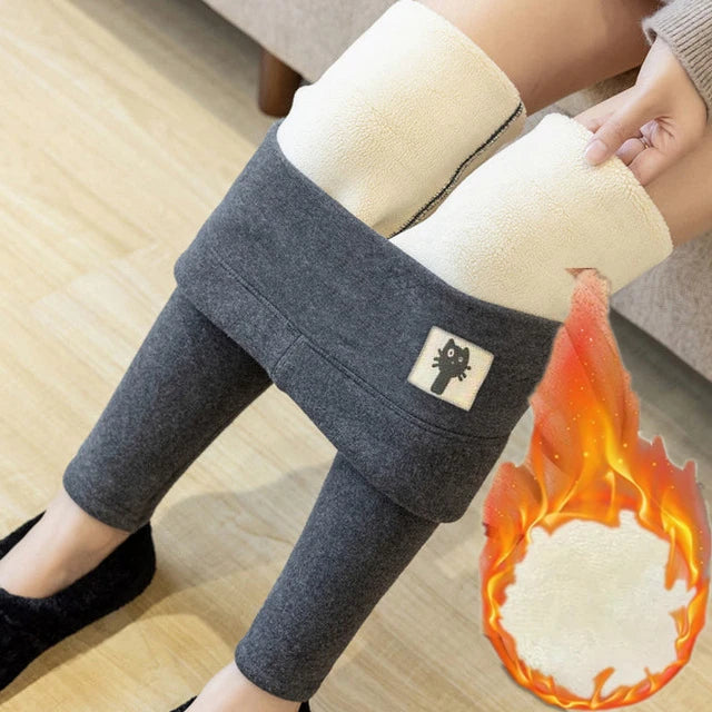 Winter Women'S Leggings Plus Size Leggings 3XL Velvet Warm Pants 2022 New High Waist Comfort Pants Keep Warm Flexible Leggings - Colouronova