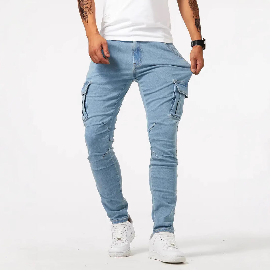 Mens Skinny Jeans with Side Pockets Colouronova