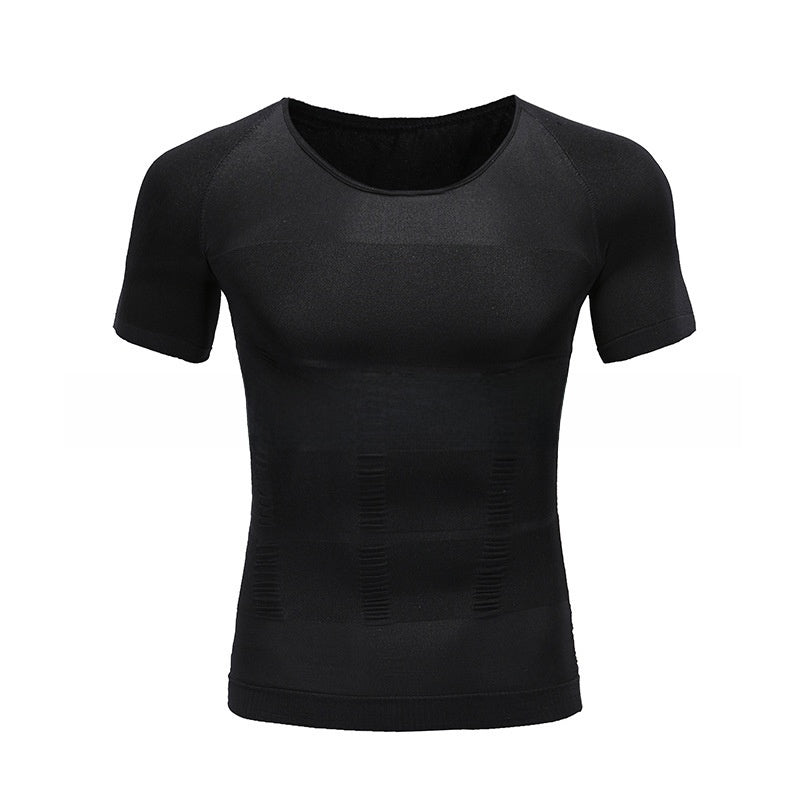 Men's Body Shaping Short Sleeve T-Shirt Colouronova