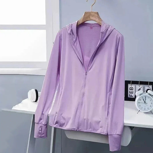 Sun Protection Jacket For Women And Men Jacket UPF50+ Ice Silk Skin Coat For Walking Travel And Fishing Outdoor Sports Clothing - Colouronova