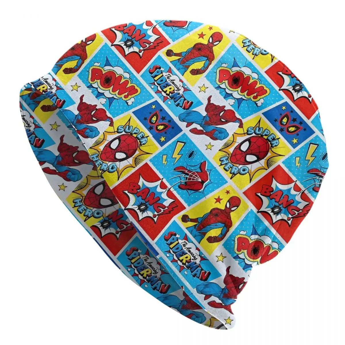 Spider-Man Spiderman Hero Skullies Beanies Hat Goth Unisex Outdoor Cap Warm Multifunction Bonnet - Colouronova