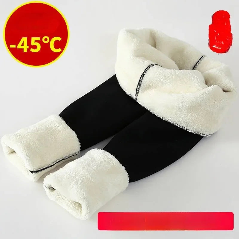 Slim Women Lamb Fleece Legging Seamless High Waist Thick Warm Thermal Pants Winter Female Gym Tights Insulated Pantalon Pants - Colouronova
